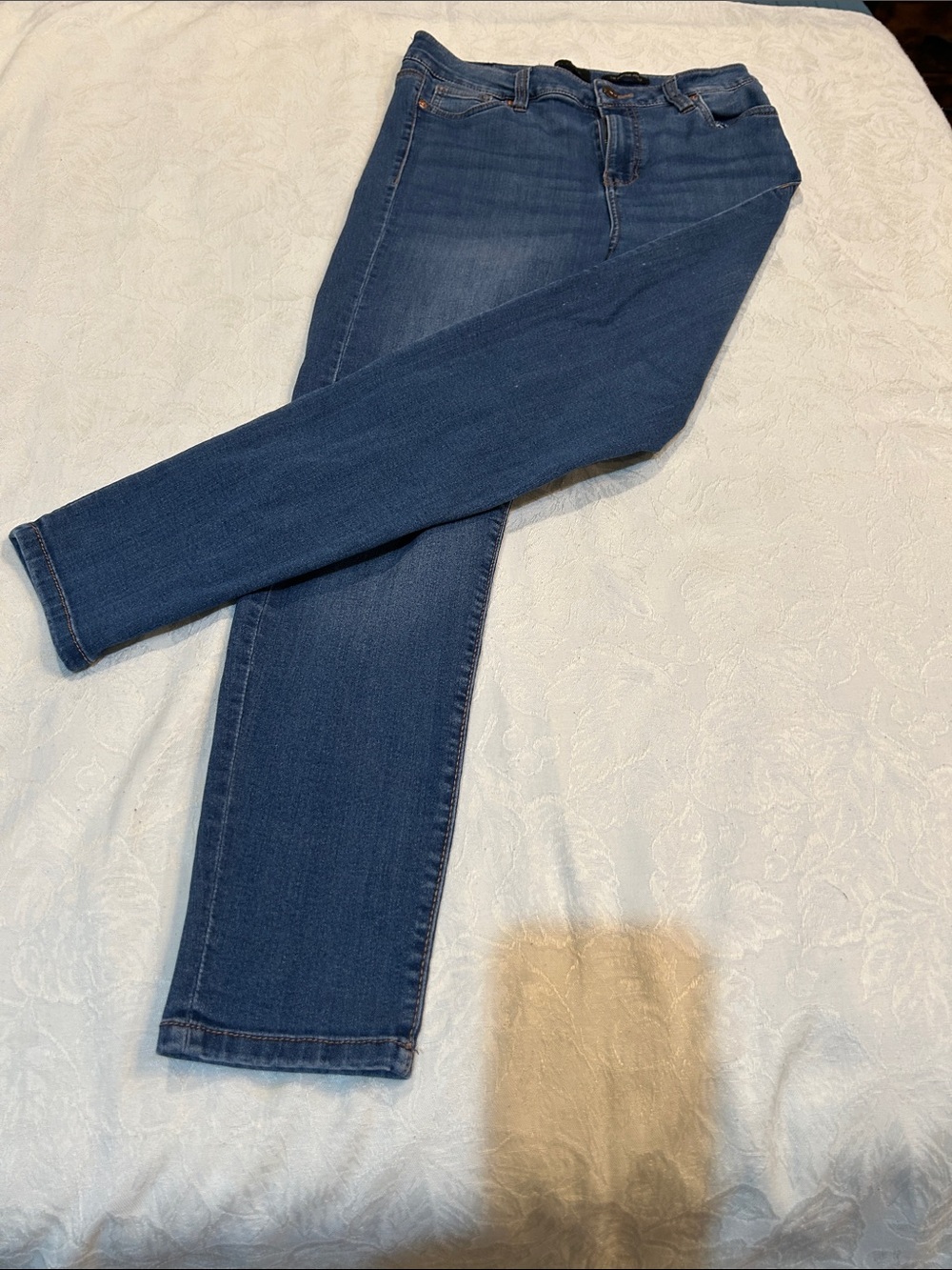 Kendall & Kylie Jr Womens Skinny Jeans in Dark Blue.  Kontour high rise